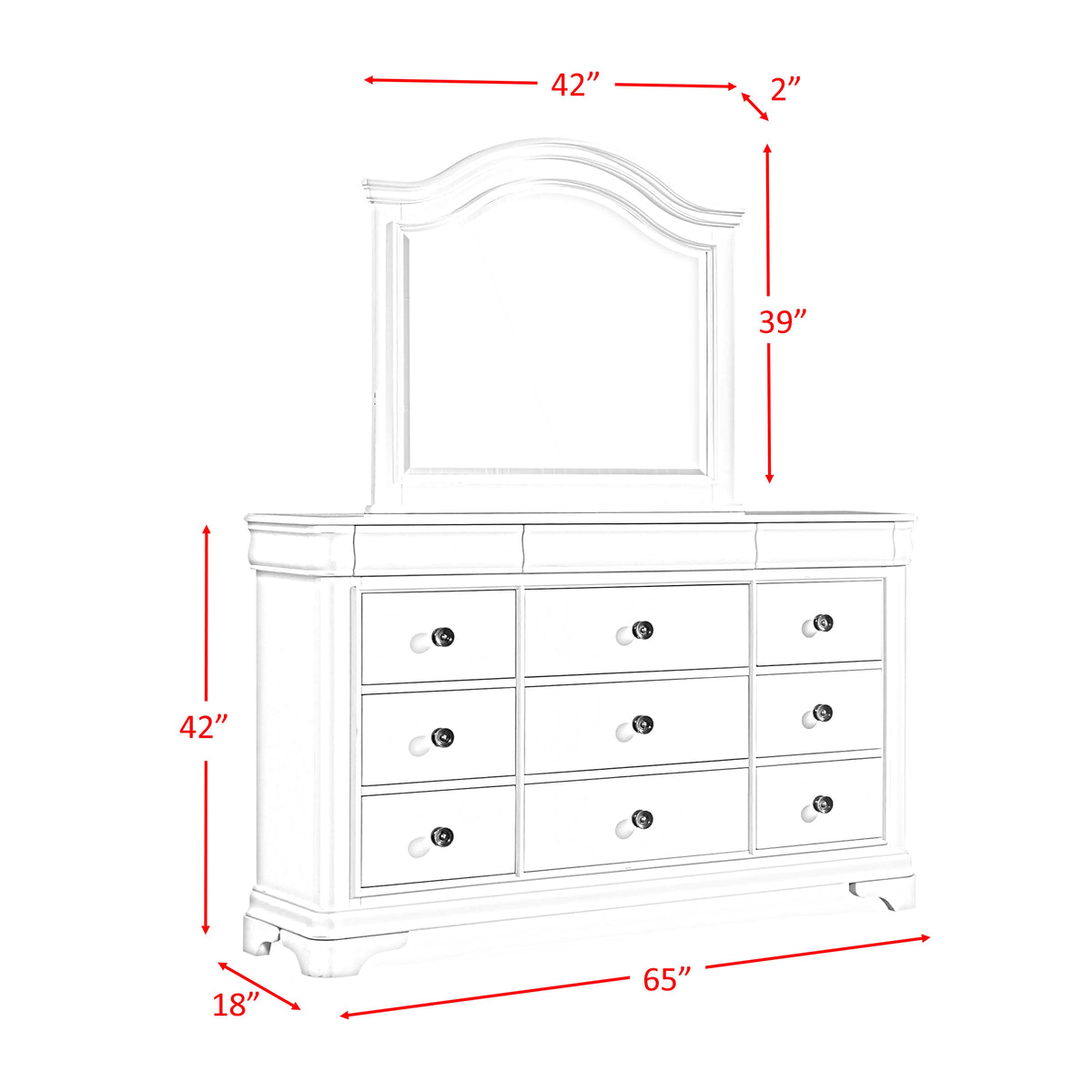 Cameron 4-Piece Cherry Queen Sleigh Bedroom Set - Ornate Home