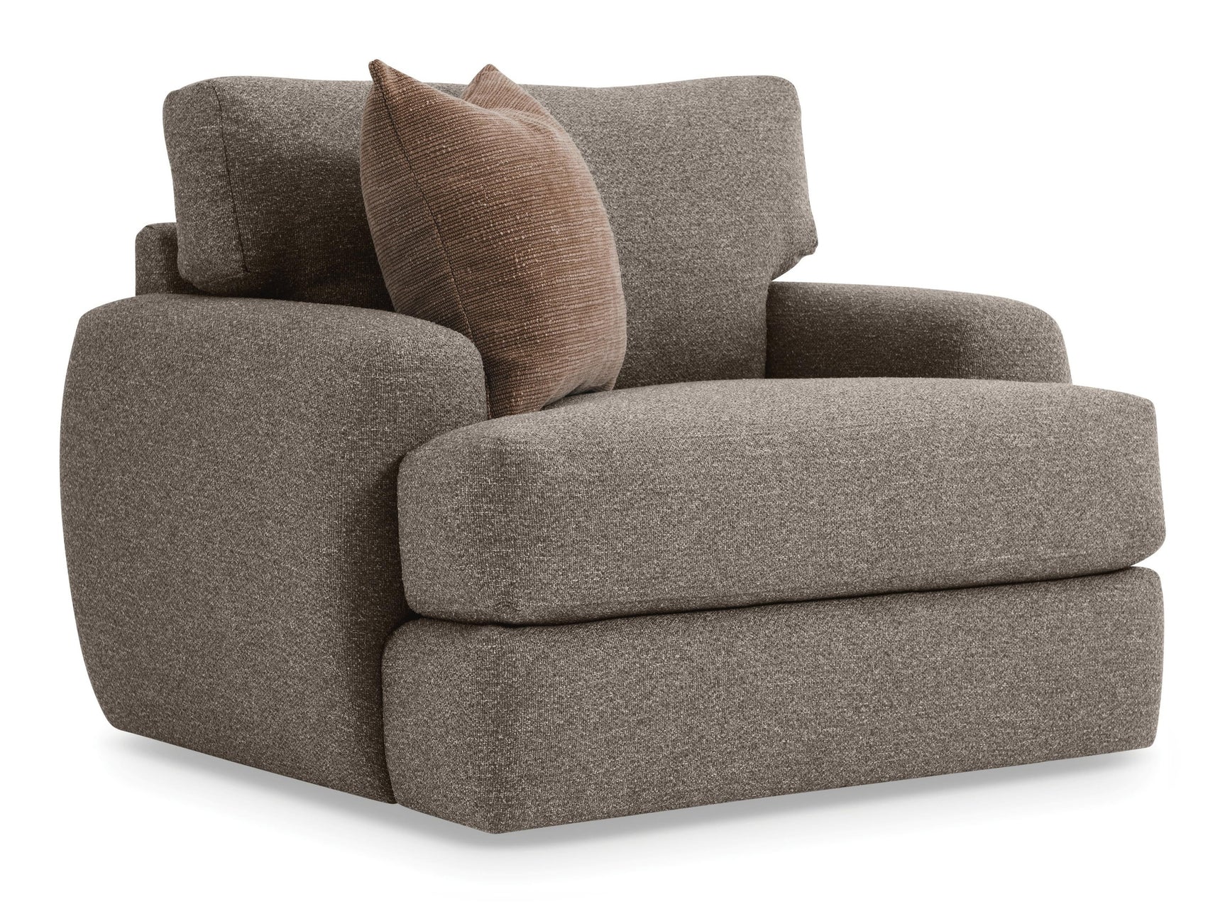 Cameron Beige/Tan Fabric Swivel Chair - Ornate Home