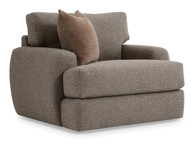 Cameron Beige/Tan Fabric Swivel Chair - Ornate Home