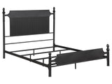 Cameron Black Queen Panel Bed - Ornate Home