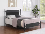 Cameron Black Queen Panel Bed - Ornate Home