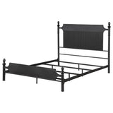 Cameron Black Queen Panel Bed - Ornate Home