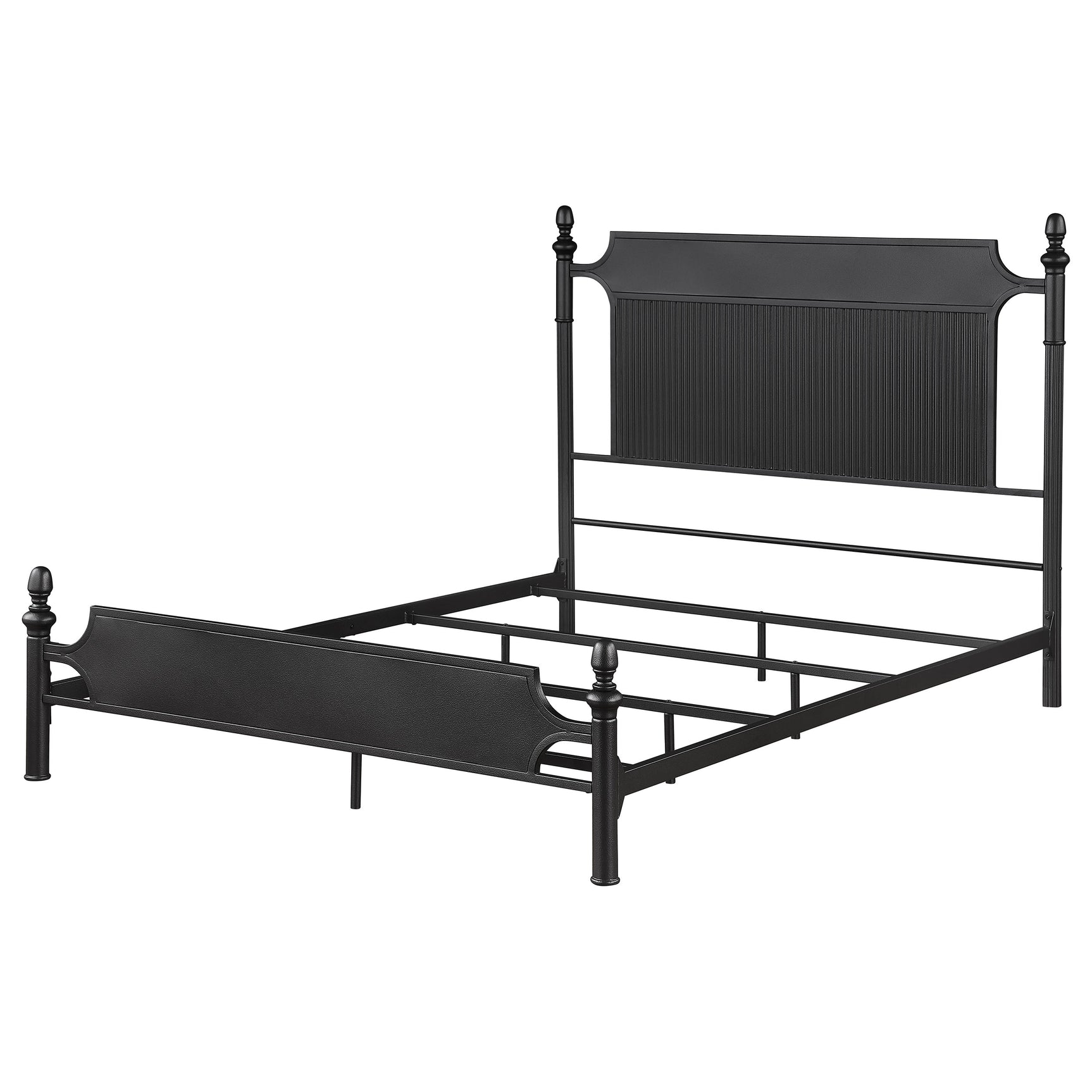 Cameron Black Queen Panel Bed - Ornate Home