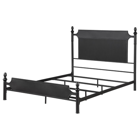 Cameron Black Queen Panel Bed - Ornate Home