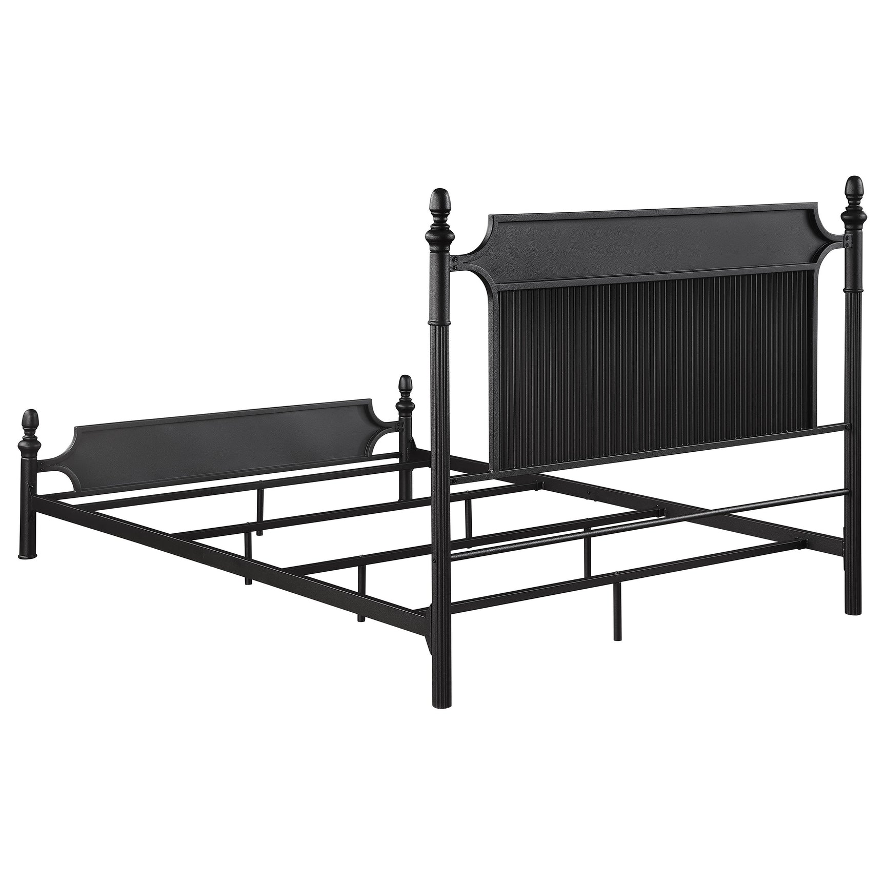 Cameron Black Queen Panel Bed - Ornate Home