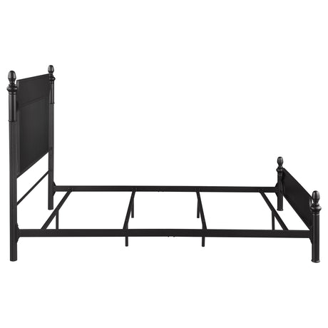 Cameron Black Queen Panel Bed - Ornate Home