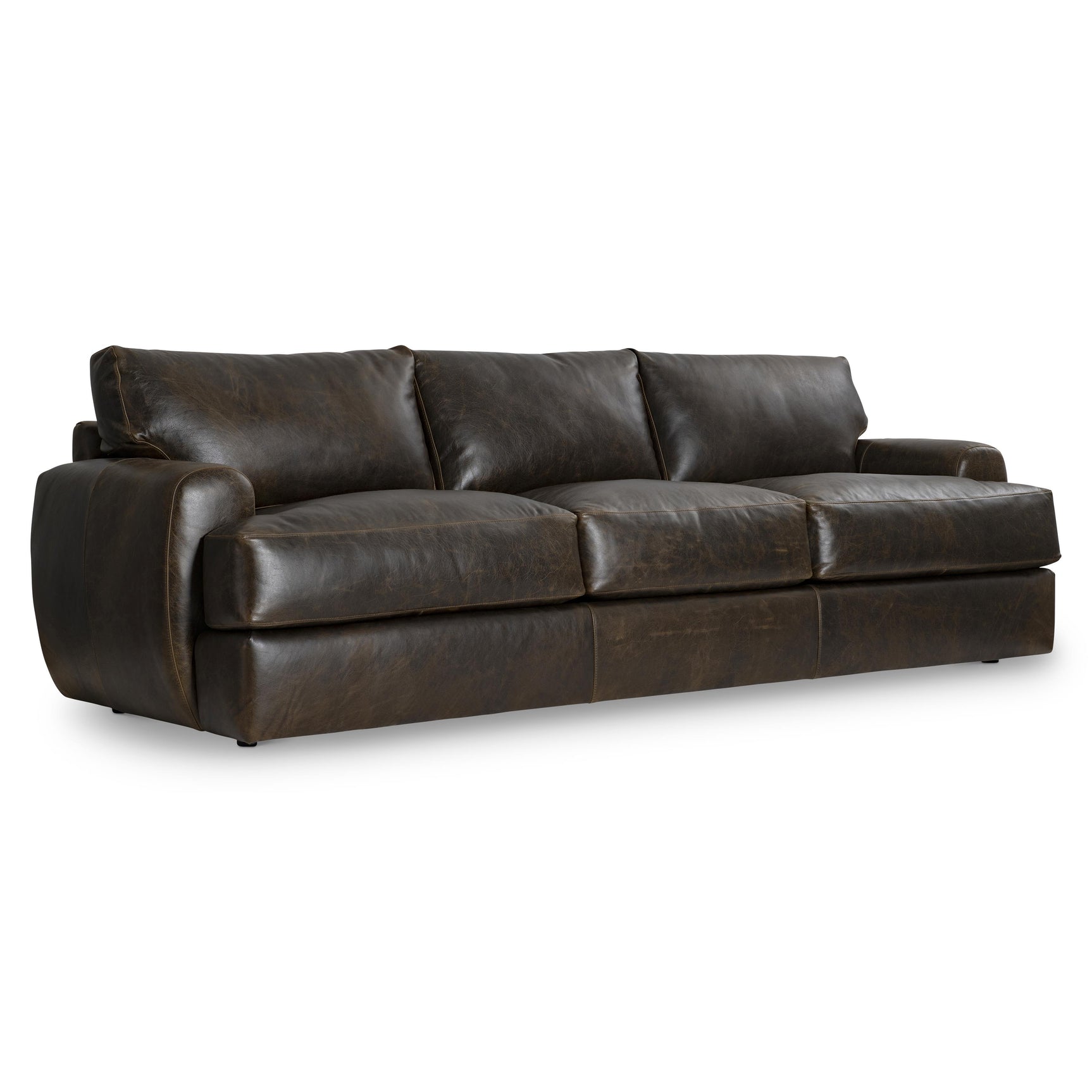 Cameron Brown Leather Sofa - Ornate Home