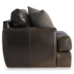 Cameron Brown Leather Swivel Chair - Ornate Home