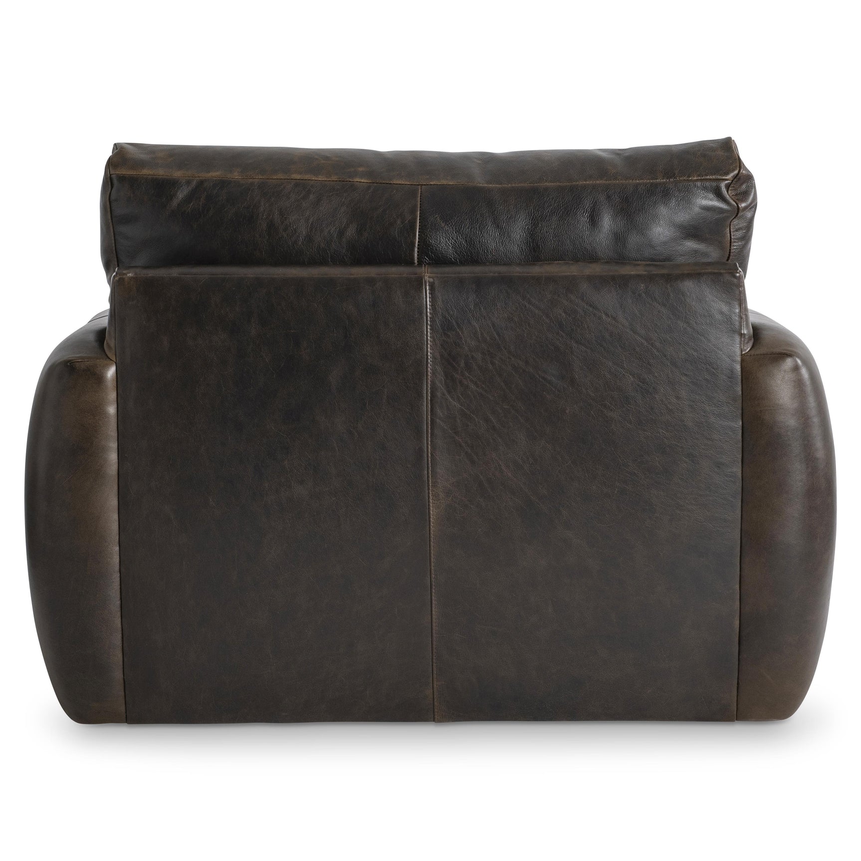 Cameron Brown Leather Swivel Chair - Ornate Home