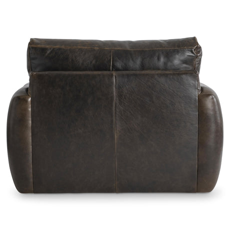 Cameron Brown Leather Swivel Chair - Ornate Home