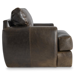 Cameron Brown Leather Swivel Chair - Ornate Home