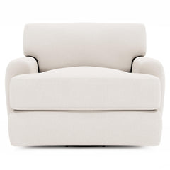 Cameron Gray Swivel Chair Without Pillows - Ornate Home