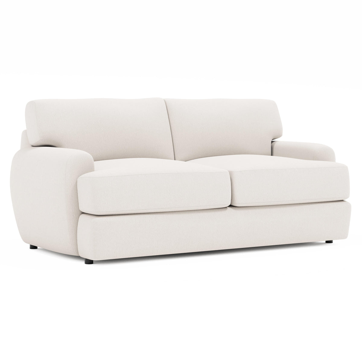 Cameron Ivory Loveseat Without Pillows - Ornate Home