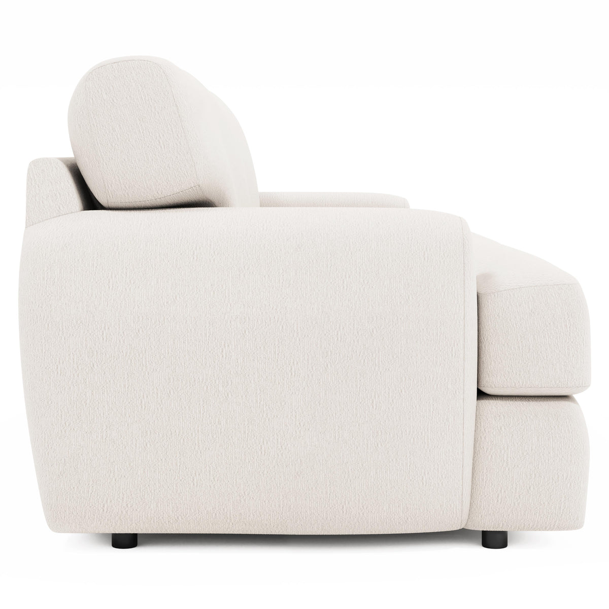 Cameron Ivory Loveseat Without Pillows - Ornate Home