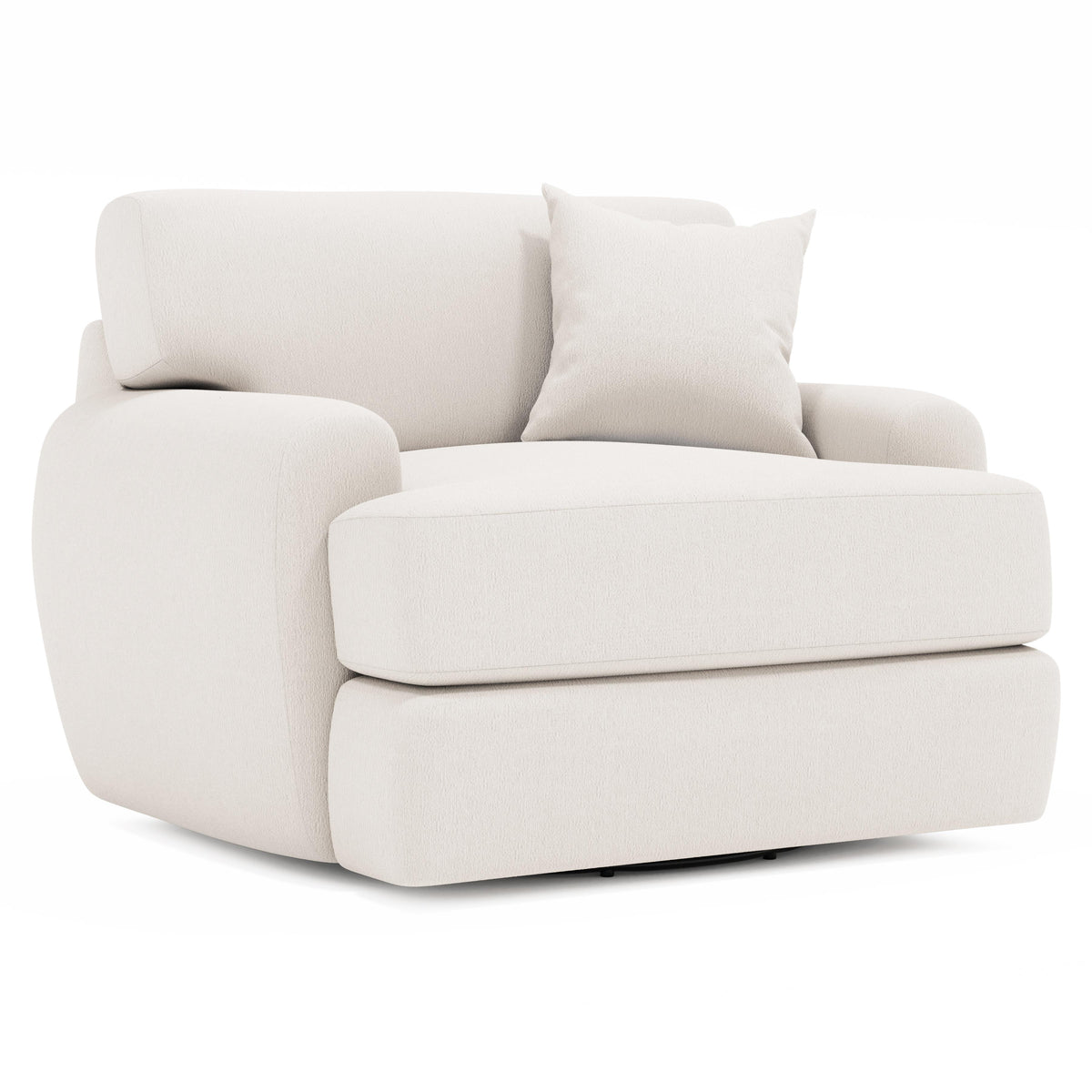 Cameron Ivory Swivel Chair - Ornate Home