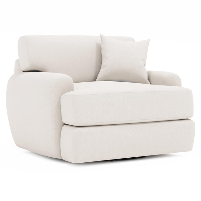 Cameron Ivory Swivel Chair - Ornate Home