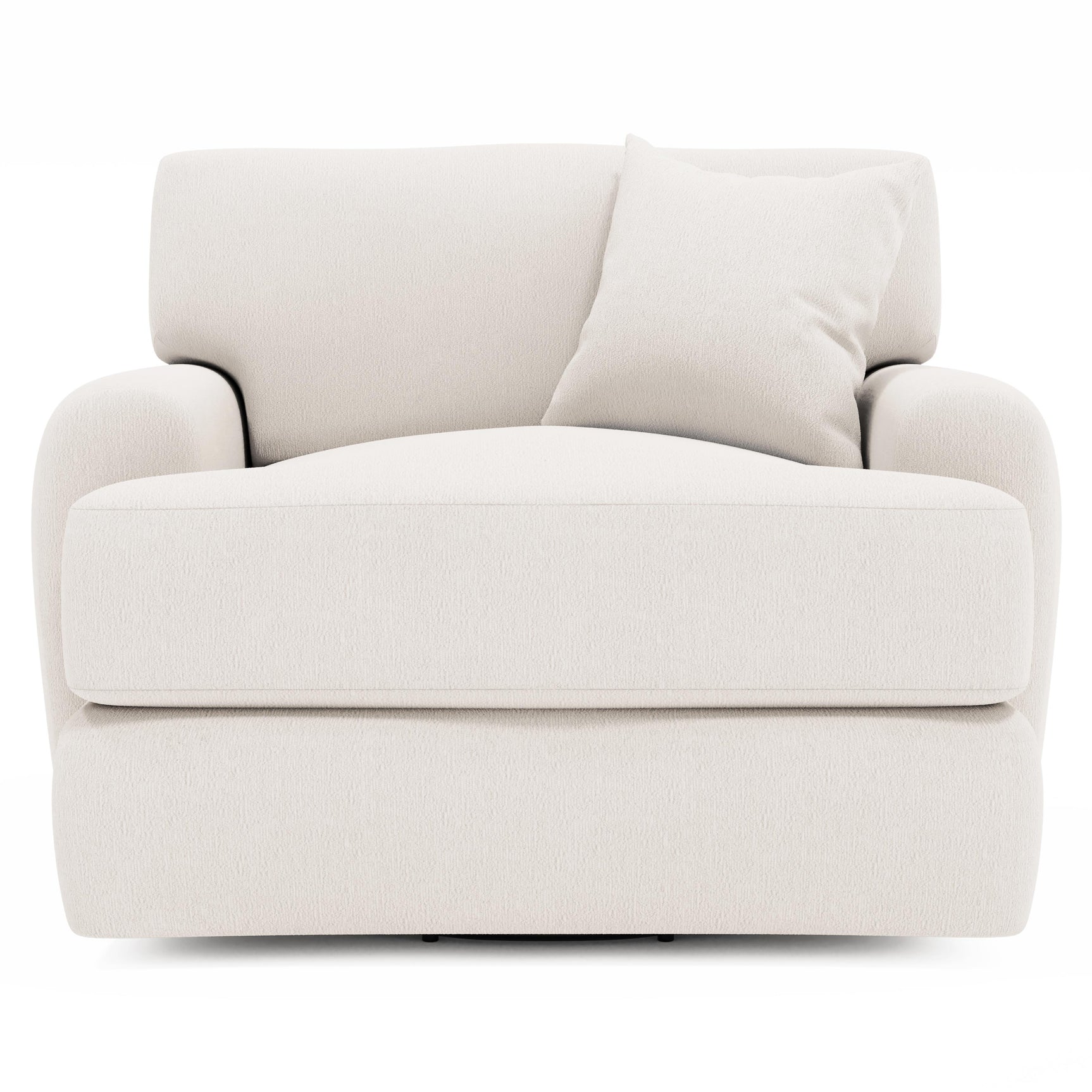 Cameron Ivory Swivel Chair - Ornate Home