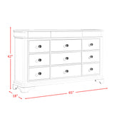 Cameron 5-Piece Cherry King Sleigh Bedroom Set with 2 Nightstands, Dresser & Chest - Ornate Home