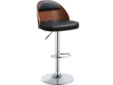 Camila Black Adjustable Stool W/Swivel - Ornate Home