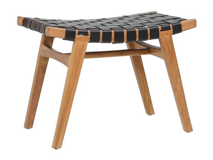 Camila Black/Natural Stool - Ornate Home