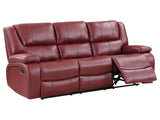 Camila Red Reclining Sofa - Ornate Home