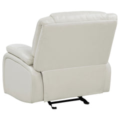 Camila White Upholstered Glider Recliner Chair - Ornate Home