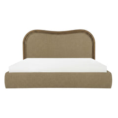 Camilla Green/Dark Brown King Bed - Ornate Home