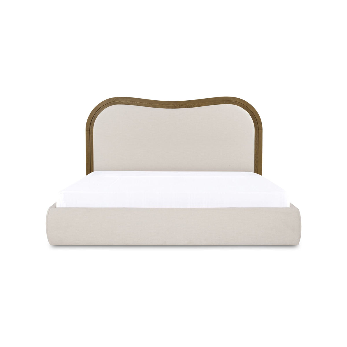 Camilla Oat/Dark Brown King Bed - Ornate Home
