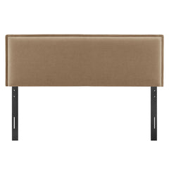 Camille Almond Upholstered Linen Blend Full Size Headboard - Ornate Home