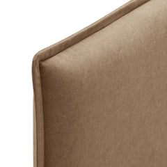 Camille Almond Upholstered Linen Blend Full Size Headboard - Ornate Home