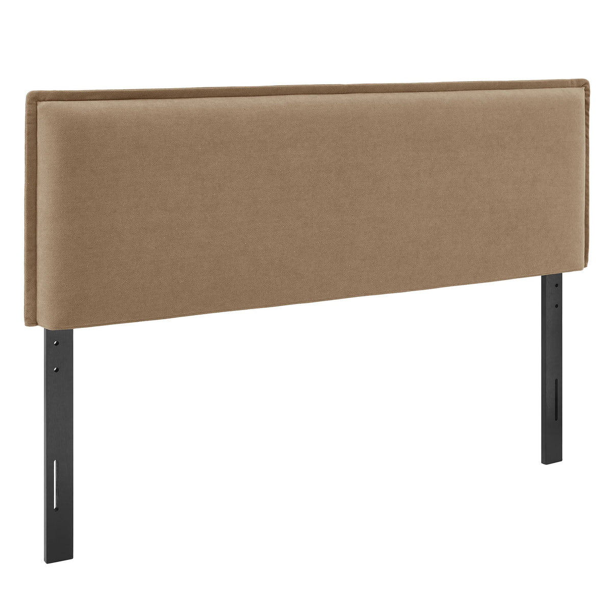 Camille Almond Upholstered Linen Blend Queen Size Headboard - Ornate Home
