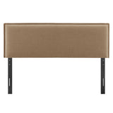 Camille Almond Upholstered Linen Blend Queen Size Headboard - Ornate Home