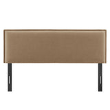 Camille Almond Upholstered Linen Blend Queen Size Headboard - Ornate Home
