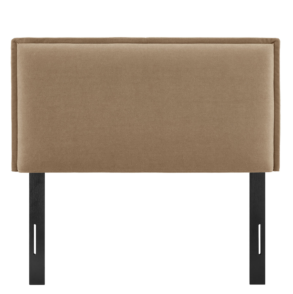 Camille Almond Upholstered Linen Blend Twin Size Headboard - Ornate Home