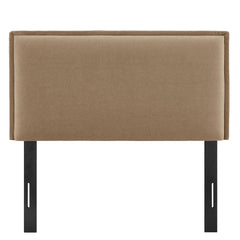 Camille Almond Upholstered Linen Blend Twin Size Headboard - Ornate Home