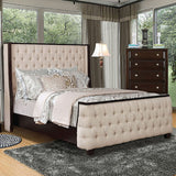Camille Beige Queen Bed - Ornate Home