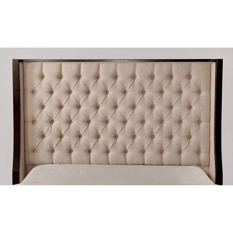 Camille Beige Queen Bed - Ornate Home