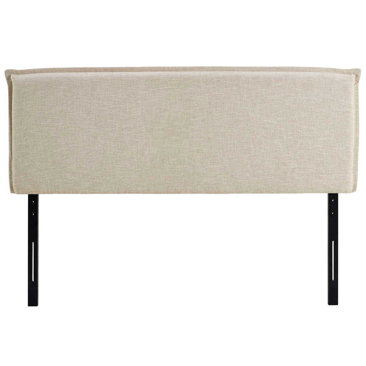 Camille Beige Upholstered Fabric Queen Headboard - Ornate Home