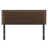 Camille Cocoa Upholstered Linen Blend Full Size Headboard - Ornate Home