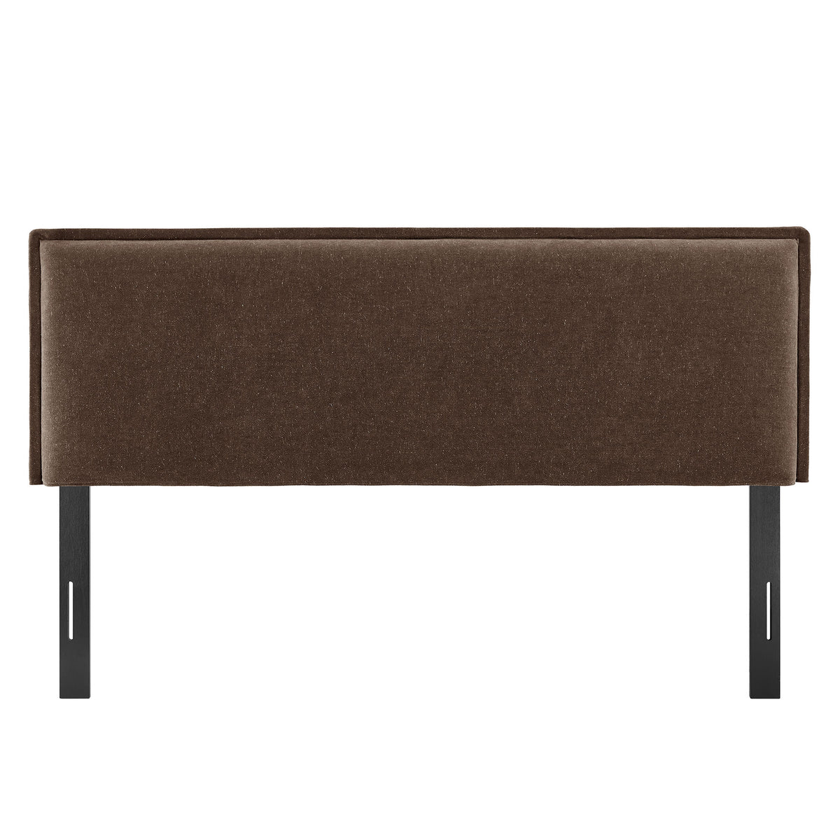 Camille Cocoa Upholstered Linen Blend Full Size Headboard - Ornate Home
