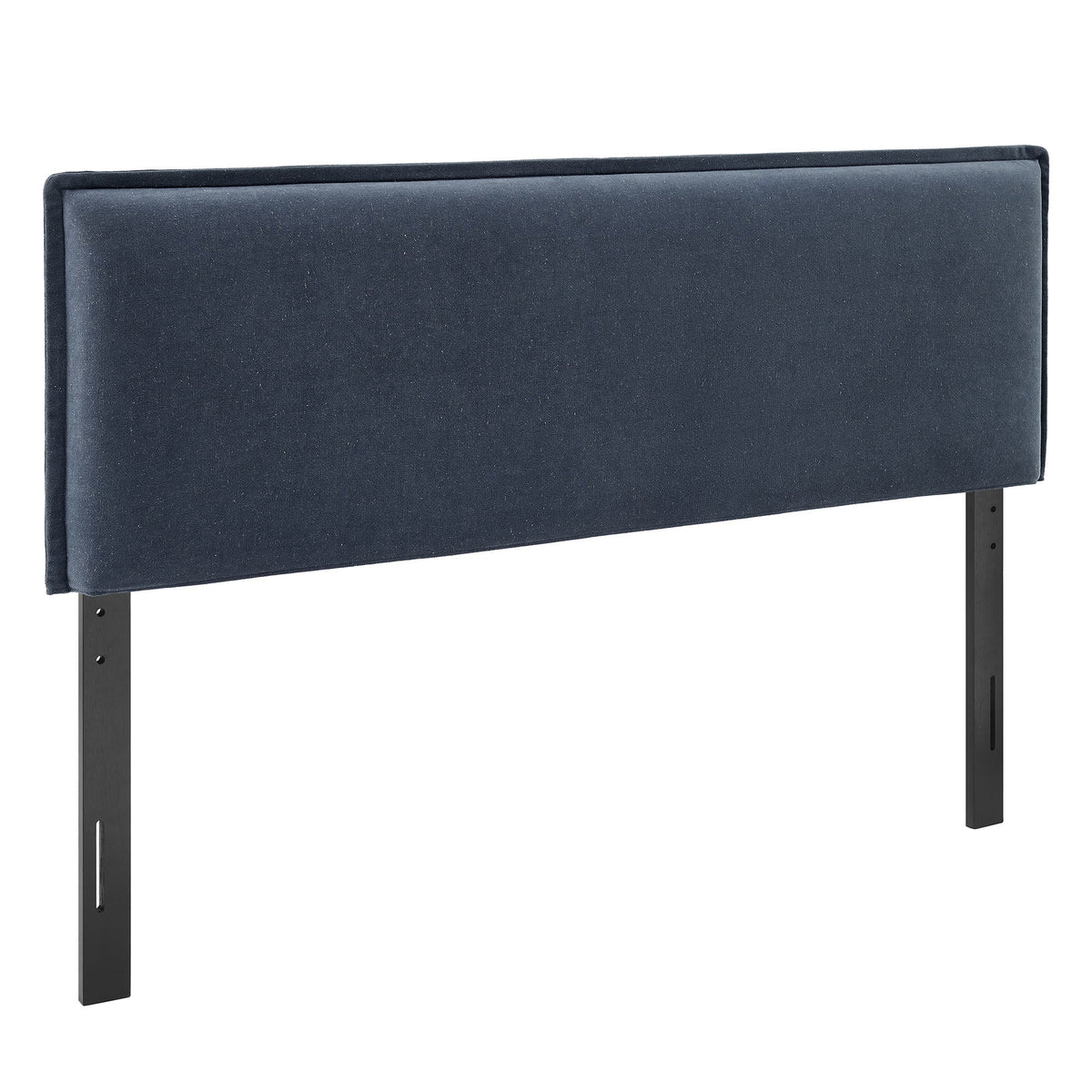 Camille Denim Upholstered Linen Blend Full Size Headboard - Ornate Home