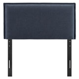 Camille Denim Upholstered Linen Blend Twin Size Headboard - Ornate Home