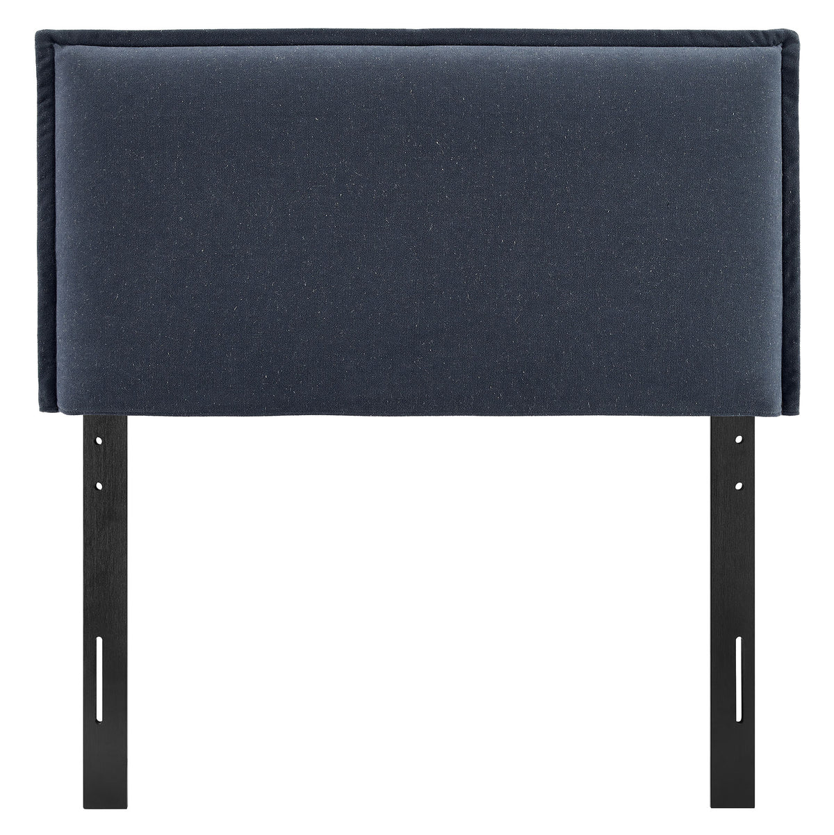 Camille Denim Upholstered Linen Blend Twin Size Headboard - Ornate Home