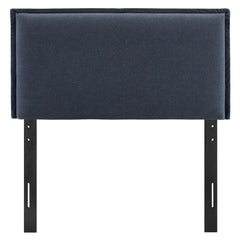 Camille Denim Upholstered Linen Blend Twin Size Headboard - Ornate Home