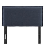 Camille Denim Upholstered Linen Blend Twin Size Headboard - Ornate Home