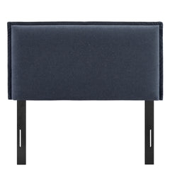 Camille Denim Upholstered Linen Blend Twin Size Headboard - Ornate Home