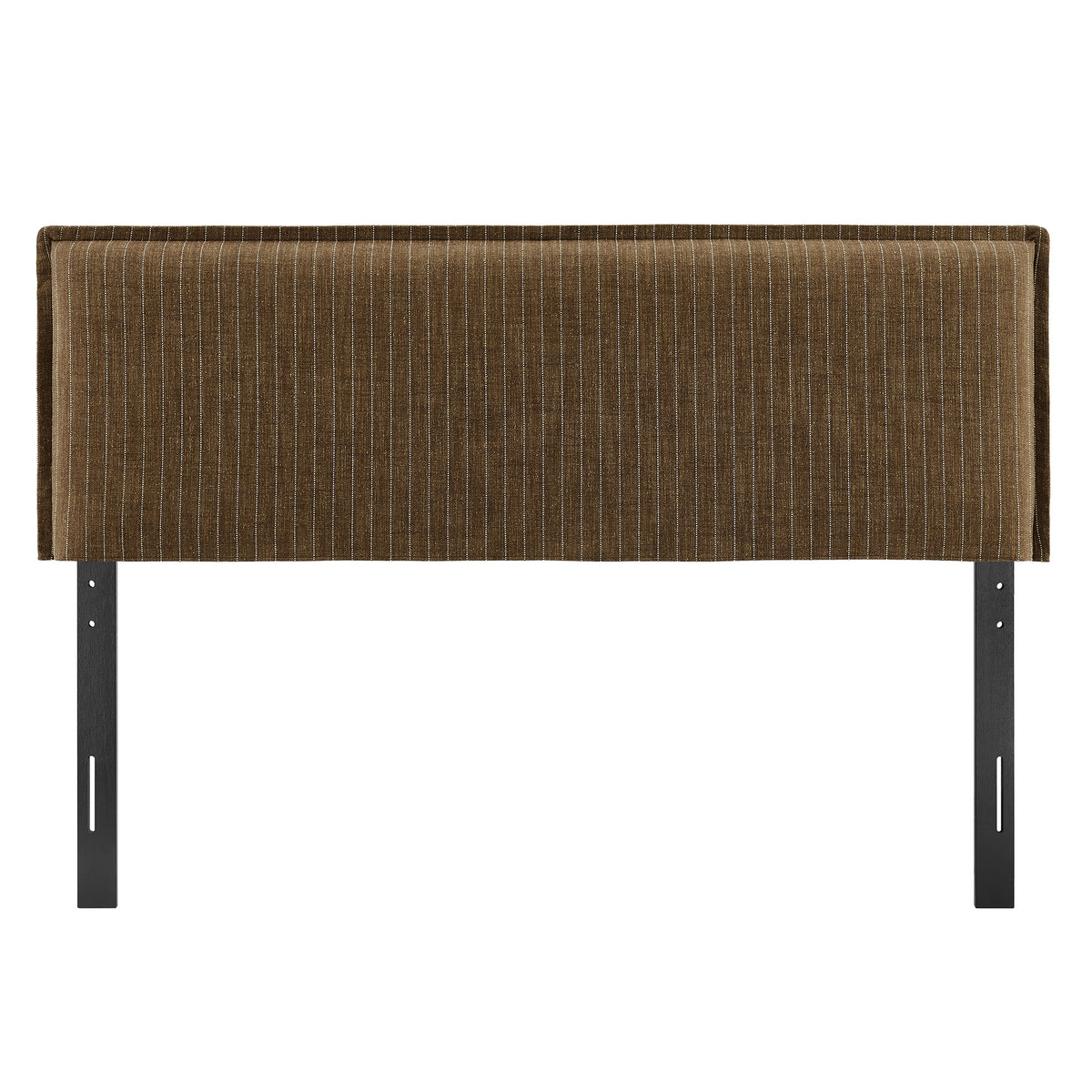 Camille Earth Stripe Striped Linen Blend King Size Headboard - Ornate Home