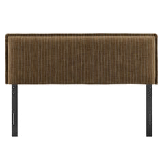 Camille Earth Stripe Striped Linen Blend Queen Size Headboard - Ornate Home