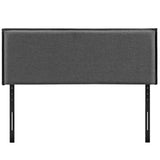Camille Gray Upholstered Fabric Full Headboard - Ornate Home