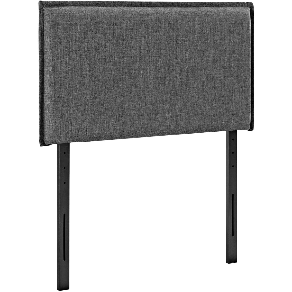 Camille Gray Upholstered Fabric Twin Headboard - Ornate Home
